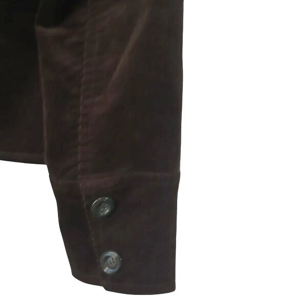 Blazer de pana vintage Y2K para mujer Nine West talla M marrón oscuro academia suave Foto 4 de 4