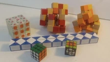 Rubik's , Snake, etc…Mixed Brain Teaser Puzzle Cubes, Lot Of 6
