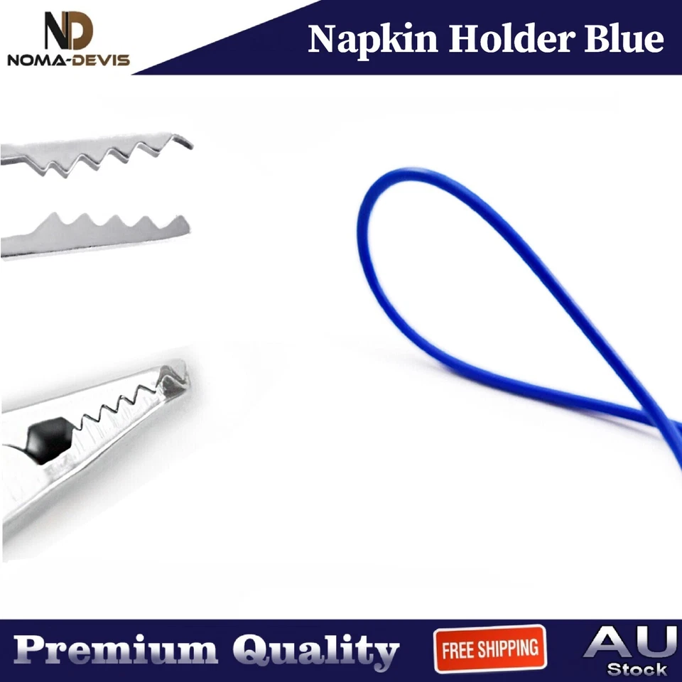 Juego de 3 pinzas para babero soporte servilletero de silicona ajustable herramientas médicas flexibles Foto 4 de 4