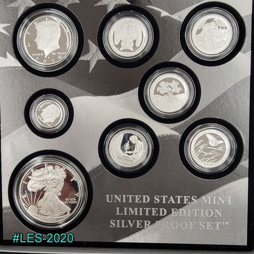 PRISTINE ORIGINAL 2020 S PROOF SILVER EAGLE LIMITED EDITION PROOF SET 20RC  OGP - Picture 1 of 15