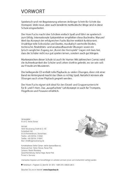 Thumbnail - Horn Fuchs Band 1 Stefan Dünser