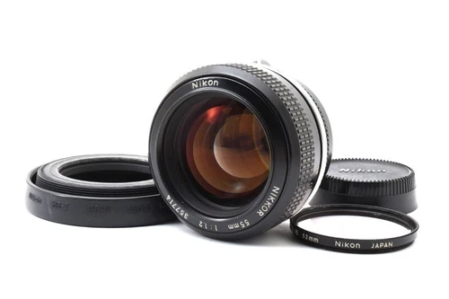 Nikon Non-Ai NIKKOR 55mm F/1.2 Standard MF Lens w/ Genuine Hood [Excellent+++++]