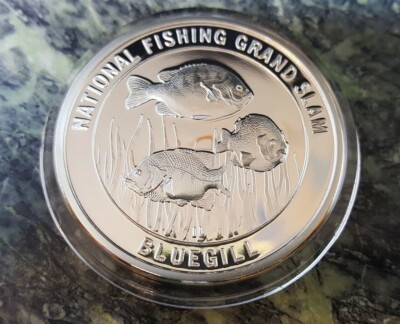North American Fishing Club Coin Grand Slam Silver Plate Bluegill