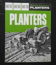 Brochure De Vente Massey-Ferguson "MF 37 39 78 Planters" En Très Bon État