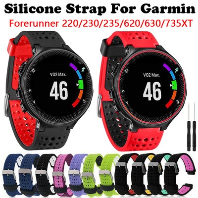 For Forerunner 220/230/235/620/630/735 Sport Silicone Watch Band Strap Bracelet 