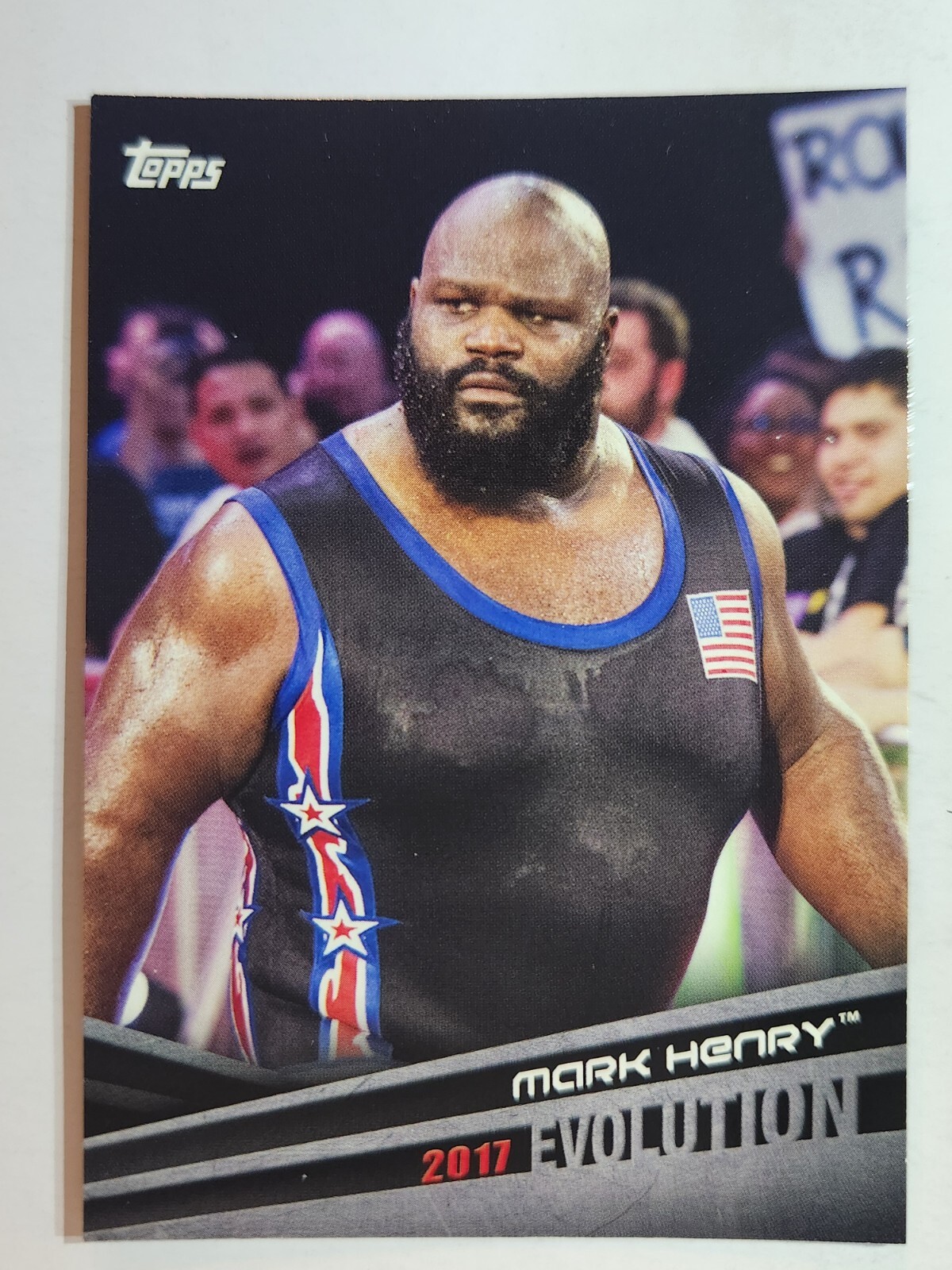 2018 Topps WWE Evolution #E-34 2017 MARK HENRY