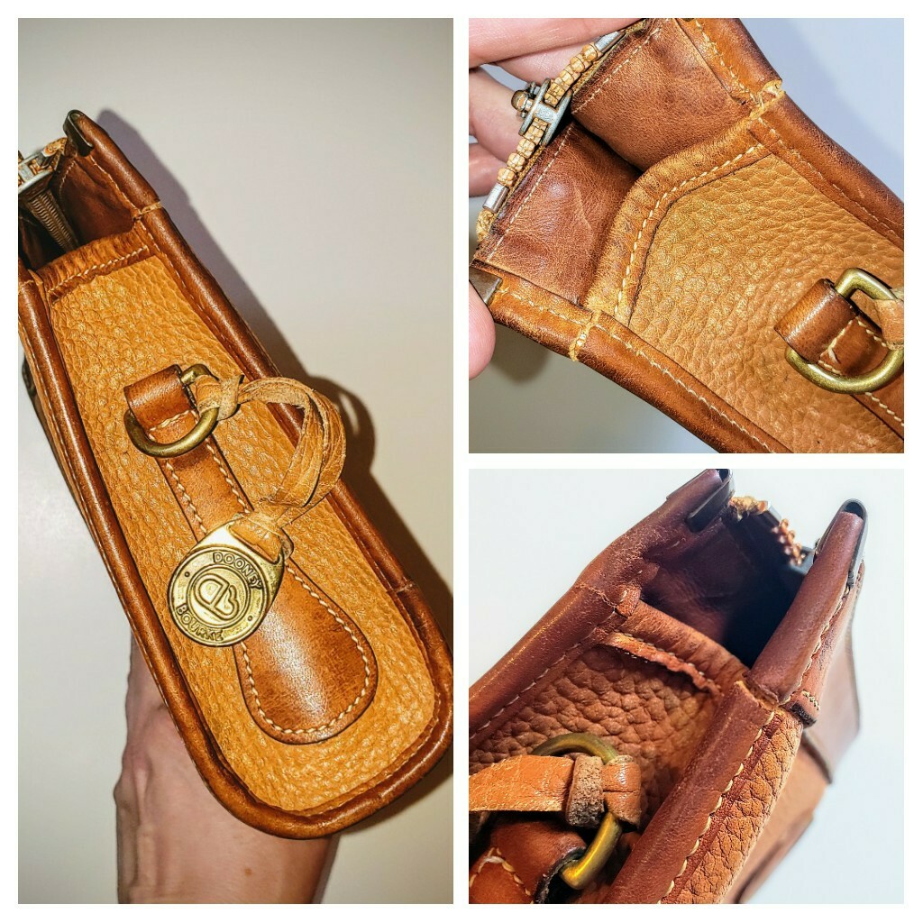 Portefeuille Dooney & Bourke En Cuir Vintage - Authentique Porte-monnaie Pour Femme - Occasion Porté