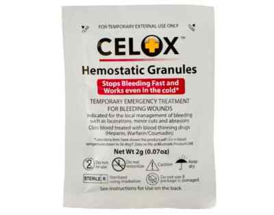 CELOX Granular Hemostat Blood-Clotting Crystals, 2g | eBay