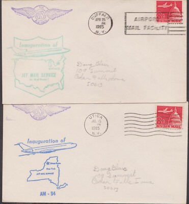 UNITED STATES USA - 1985 INAUGURATION FLIGHT OF JET MAIL SERVICE 8 ...