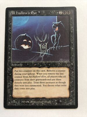 All Hallow s Eve X (1) Legends Very Good/Excellent- 4RCards