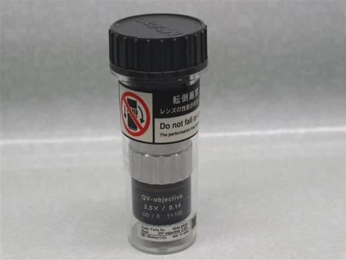 Mitutoyo QV-objective 2.5X / 0.14 ∞/0 f=100 Microscope Objective Lens