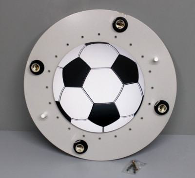 ELOBRA Deckenleuchte SOCCER, Kinderzimmerlampe 126691 silber / schwarz