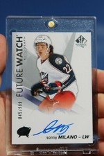 2016-17 Sonny Milano SP Authentic Future Watch Auto FWA 845/999 Rookie RC