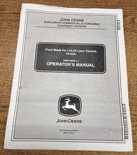 JOHN DEERE FRONT BLADE FOR LT/LTR LAWN TRACTOR 44 INCH OPERATORS MANUAL