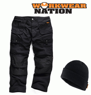 Scruffs Work Combats Black Trade Pants 