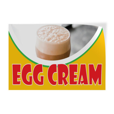 Decal Stickers Egg Cream Outdoor Advertising Printing Vinyl Store Sign Label