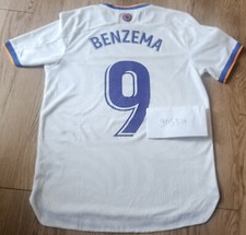 2122Real Madrid Benzema Match Worn Shirt.
