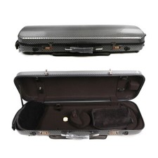 4/4 Violin Case mixed Carbon Fiber Hard Case with Music sheet bag  Strap  Lock