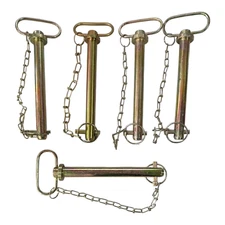 Lot of 5 Goliath 7/8" Tractor Hitch Pin with Chain ~ HP78WC