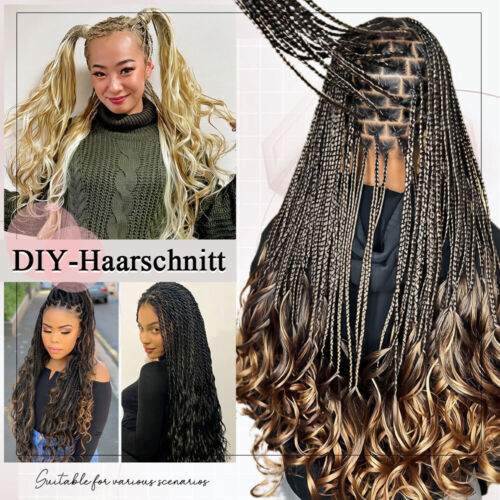 Afro Twist French Curls Braiding Zöpfe Braids Haarverlängerung Lockig 24" Ombre - Bild 11 von 31