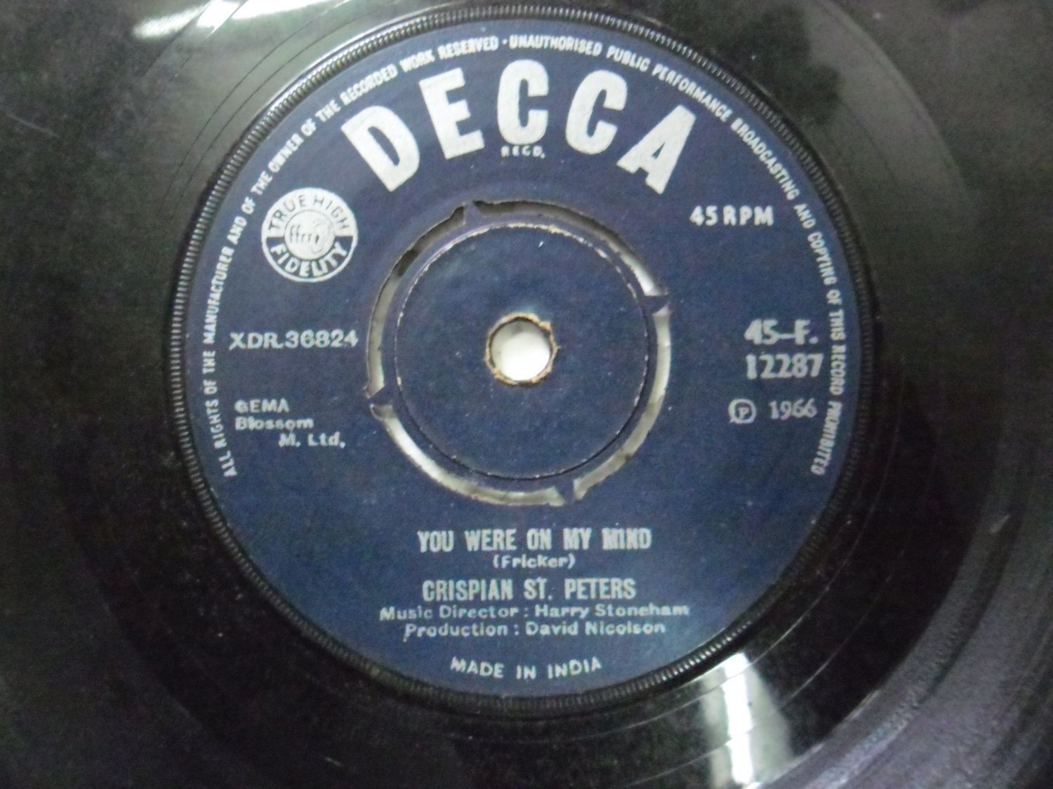 Crispian St Peters F 12287 Rare Single 7