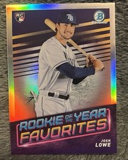 2022 Bowman Chrome Josh Lowe RC Insert Refractor Rookie Card ROYF-11 Rays