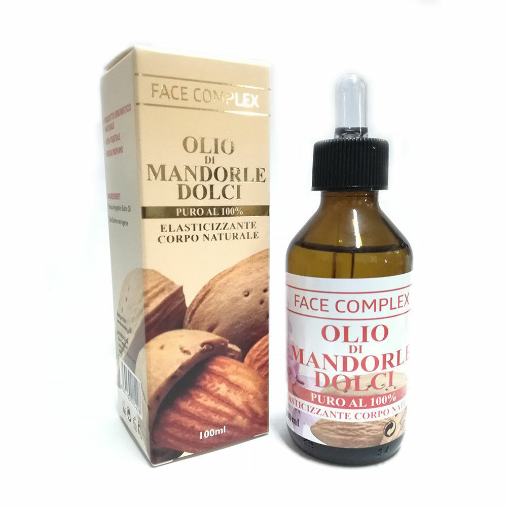 FACE COMPLEX OLIO MANDORLE DOLCI PURO 100% ELASTICIZZANTE CORPO NATURALE 100ML