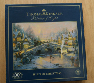 Thomas Kinkade Spirit of Christmas 1000 piece jigsaw puzzle | eBay