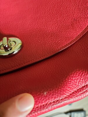 バッグ Vintage Coach Flap Lether Shoulder Red Vintage Coach | Sonoma Full Flap Natural Grain | 4928 | Red