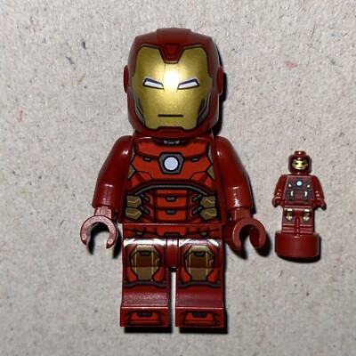 Lego Iron Man Minifigure SH612 Avengers Tower 76166 and Iron Man