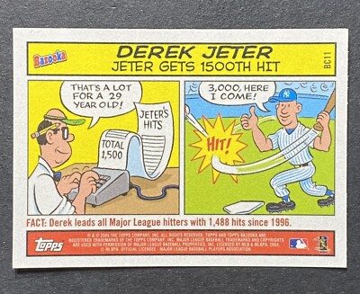 2004 Bazooka Comics #BC11 Derek Jeter - NY Yankees. NM-MT