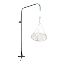 Grillgalgen V2A + 70 cm Edelstahl Grillrost Schwenker Galgen Schwenkgrill