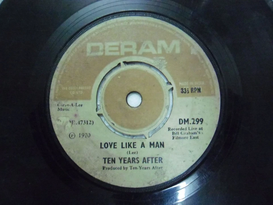TEN YEARS AFTER DM 299 RARE SINGLE 7" INDIA INDIAN 45 rpm VG- - Image 2 of 2