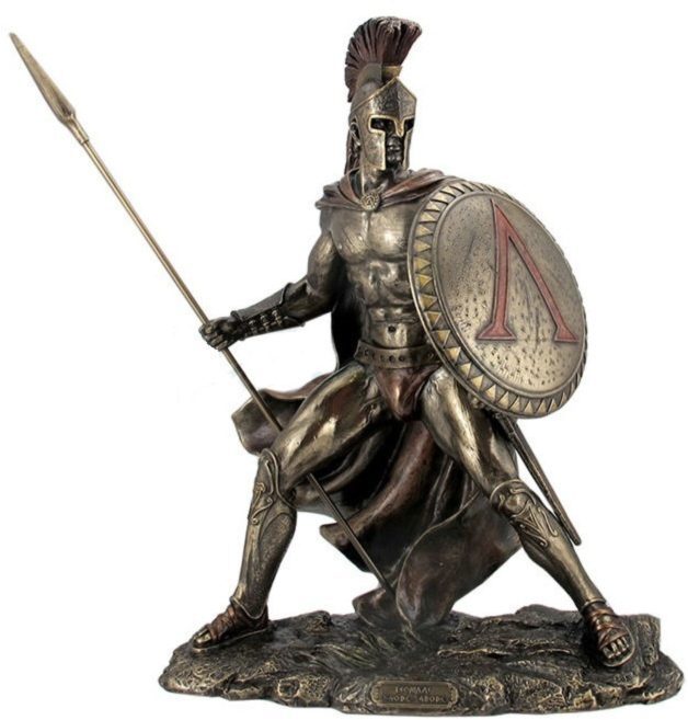 Leonidas King of Sparta Bronze Figurine Large