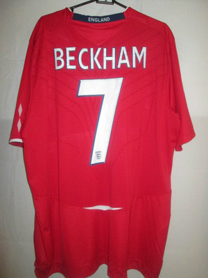 England 2008-2010 Beckham 7 Home Fußball Shirt Größe Extra Extra Large/5167