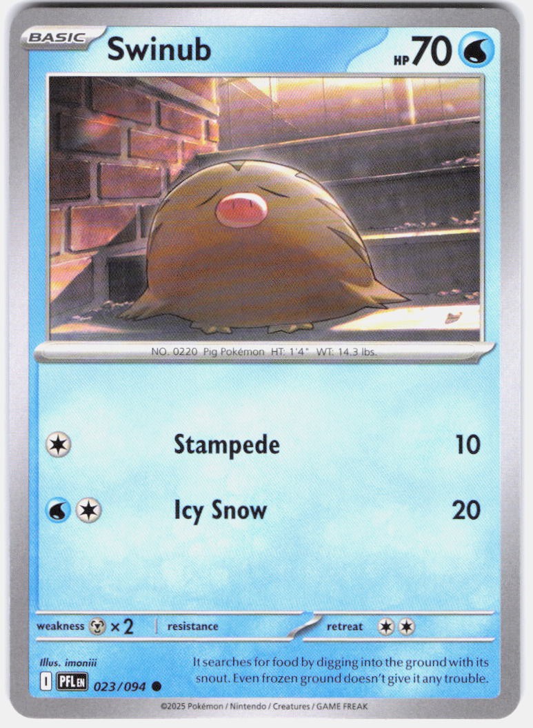 Swinub Common ME02: Phantasmal Flames 023/094 NMNormal