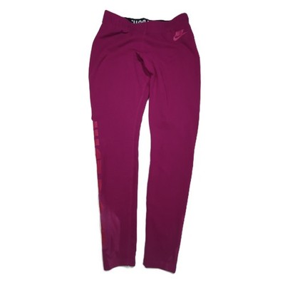 Nike Pro Damen Leggings M Magenta Just Do It Performance Sporthose Fitness