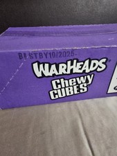 Warheads Sour, Sweet & Fruity Chewy Candy Cubes (4 oz)x12 Made in USA  BB 2.4.25