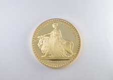 Una & the Lion Gold Plated Medal