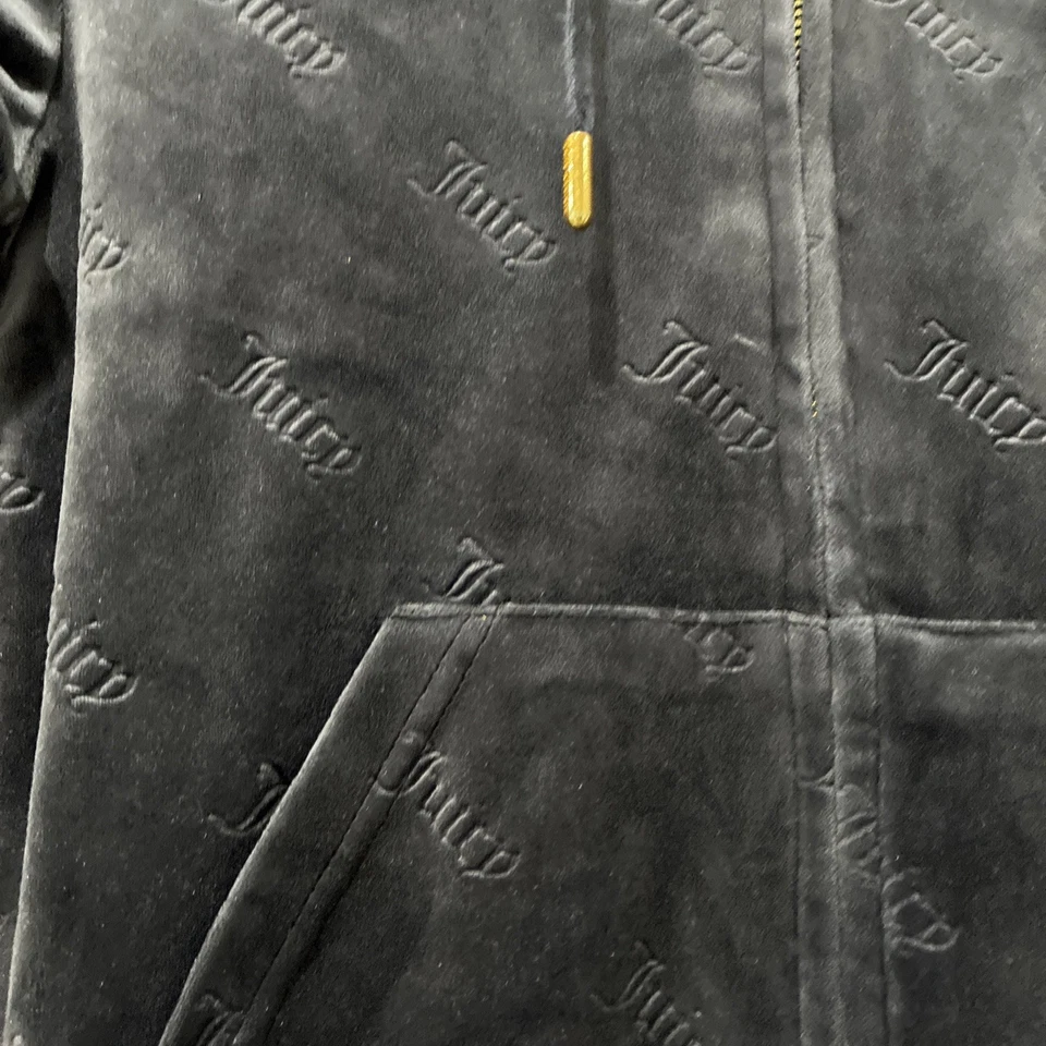 Cueca TrackSuit Juicy Couture logotipo marinho tamanho Xs veludo * falha - Imagem 3 de 4