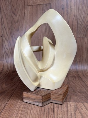 Modernist MCM Cubist Sculpture Ceramic Sculpture by James E Hanson 1981 10 