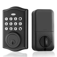 Keyless Entry Door Lock, Smart Deadbolt Auto Lock with Electronic Keypad, Eas...