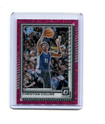 2025-26 Panini Donruss Optic 1st Prospect Pink Velocity Christian Collins 48/75