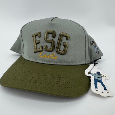 Eastside Golf ESG 5 Panel 2 Tone Snapback Hat Sage Moss Green EGMH7030 NEW