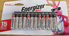 NEW 24 PACK ENERGIZER MAX AAA BATTERIES EXP 12/2040 FREE SHIPPING
