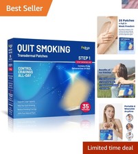 Nicotine Patches 21 mg - 35 Count for All-Day Support in Quitting Smoking