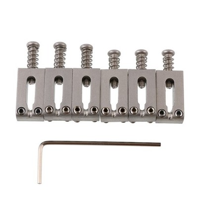 Set of 6pcs Stainless Steel Guitar Bridge Saddles 10.8mm for ST TL Guitar #as