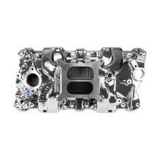 Edelbrock 7101-cp Performer Rpm Intake Manifold For Small Block Chevy Chrome