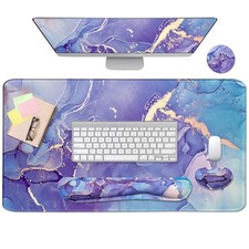4-in-1 Large Mouse Pad, Keyboard Wrist Rest Pad  Support Large, xin