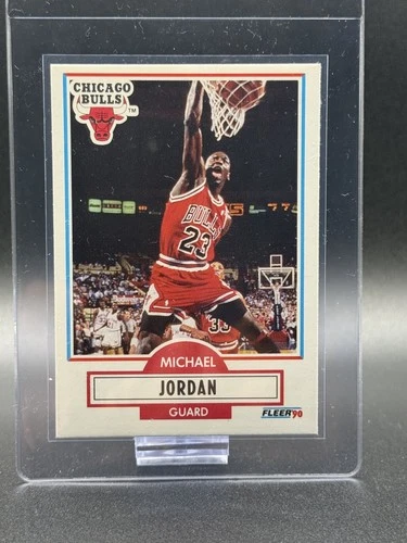 1990-91 Fleer - Michael Jordan #26 No Black Line Above Biographical Information
